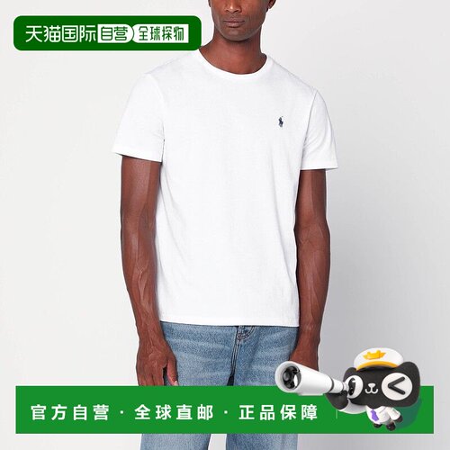 香港直邮Polo Ralph Lauren Polo 拉夫 劳伦 男士 白色棉质T恤 71