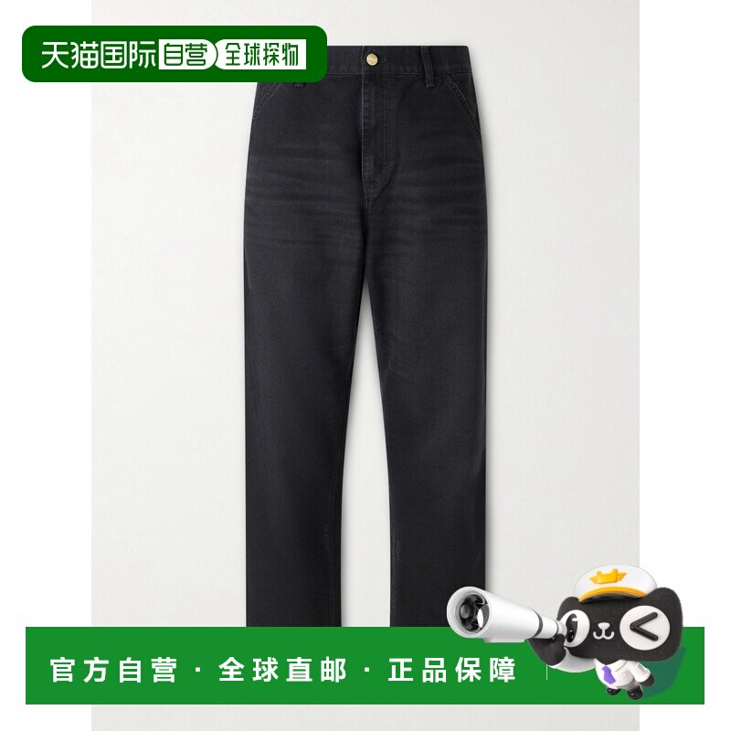 1h可退 CARHARTT WIP 男士 单及膝直筒棉质帆布裤子 I036