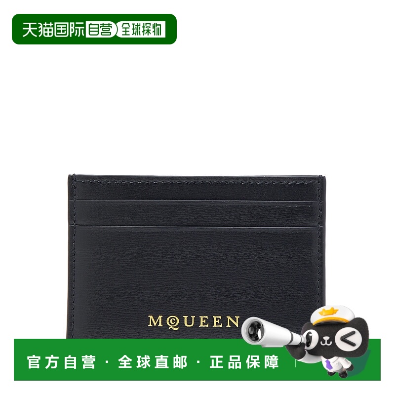 1h可退 香港直邮MCQUEEN 亚历山大 麦昆 女士 logo卡包 8365561MA