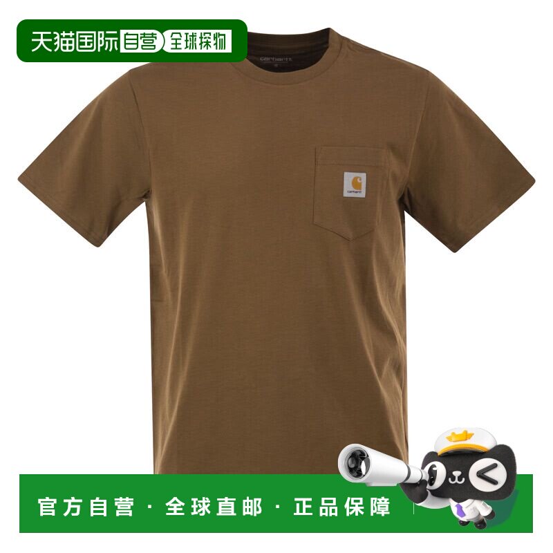香港直邮Carhartt 卡哈特 女士 棉质口袋上衣 T恤【付后1h可退】