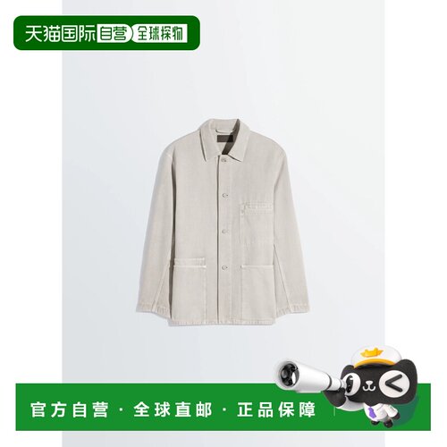 香港直邮LEMAIRE 男士衬衫 SH1266LD1052BK201 CO 白色 长袖衬衫