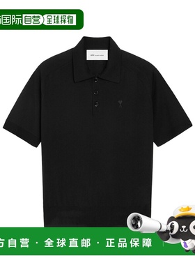 1h可退 香港直邮Ami Paris 羊毛针织Polo衫 HPL438.KN0039.