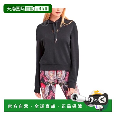 香港直邮Emporio Armani 黑色徽标连帽休闲夹克 3HTM39TJJ5Z
