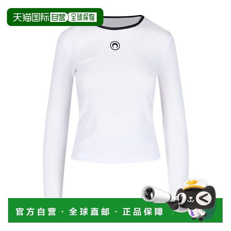 香港直邮Marine Serre 圆领长袖T恤 WTO446A