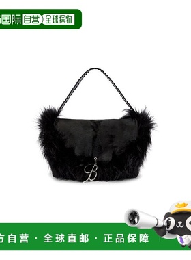 1h可退 香港直邮Blumarine 蓝色情人 女士 Pony 皮革包包 A5UUW06