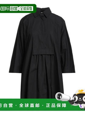 1h可退 香港直邮MaxMara 麦斯玛拉 女士 短款连衣裙 black黑色 舒