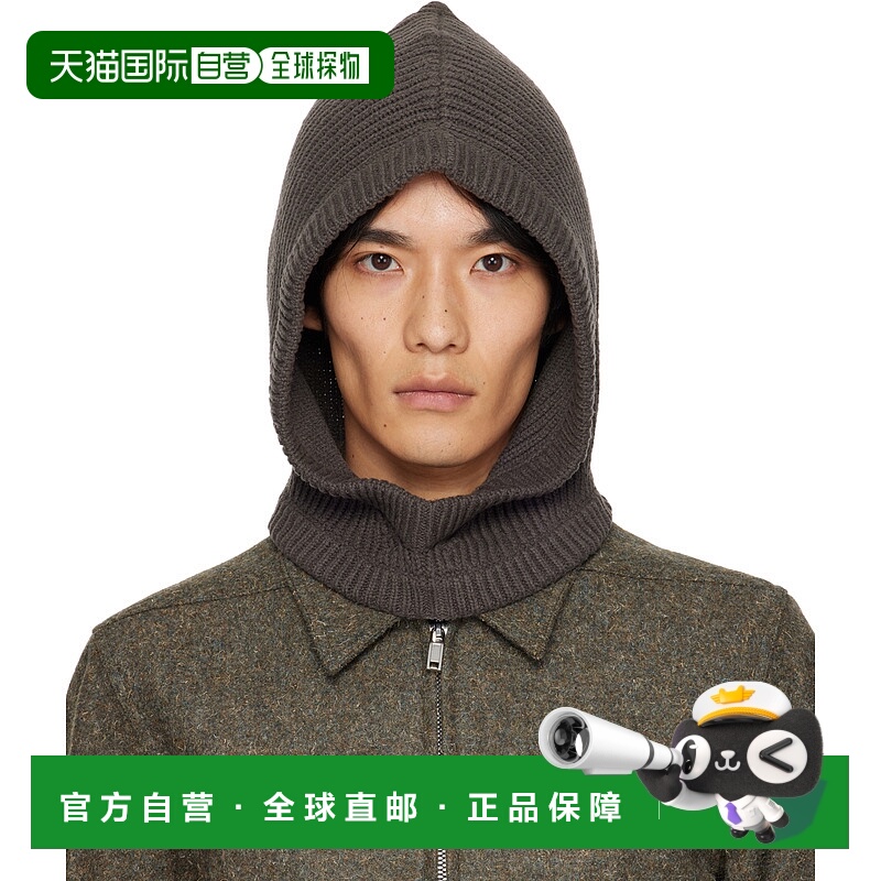 香港直邮Rick Owens 罗纹兜帽 RU02E1481WSBR针织