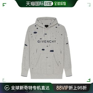 香港直邮Givenchy 破洞连帽卫衣 BMJ0JE3YK1