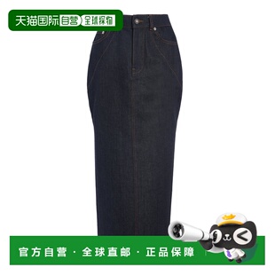 女士 纪梵希 精细剪裁牛仔中长半身裙 香港直邮Givenchy 1h可退
