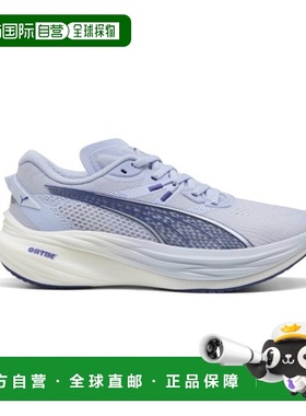 自营欧洲直邮PUMA彪马 DEVIATE NITRO女士冷调灰/晶蓝色网布缓震
