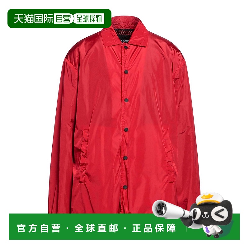 1h可退 香港直邮Dsquared2 二次方 男士 长款夹克 red红色 舒适时