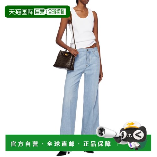 【99新未使用】香港直邮Bottega Veneta 腰带环牛仔长裤 771871V3