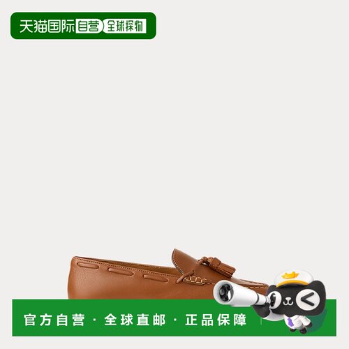 自营欧洲直邮Ralph Lauren拉夫劳伦 Briar女士金色小牛皮乐福鞋