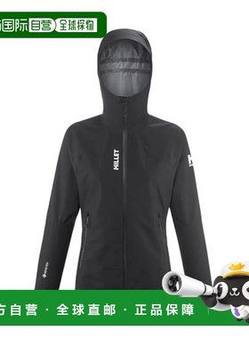 自营欧洲直邮MILLET SENECA女士黑色再生聚酯连帽外套夹克