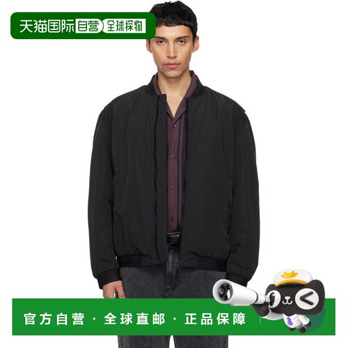 香港直邮BOSS 波士 男士 黑色 Water-Repellent 飞行员夹克 50555