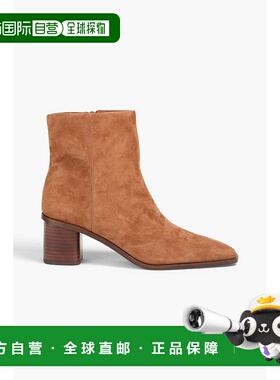 香港直邮VINCE 女士 Gema 绒面革短靴 J1120L4202DARKSEQUOIATAN