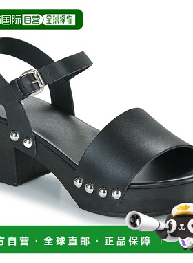 欧洲直邮Ikks   女士鞋子高跟鞋凉鞋单鞋BY80425-02-NOIR