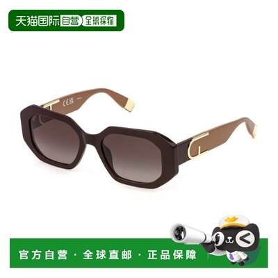 1h可退 香港直邮FURLA 女士太阳镜 SFU815V0G96 CO 酒红色