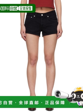 1h可退 香港直邮AGOLDE 女士 黑色 Low-Rise Parker 牛仔短裤 A92