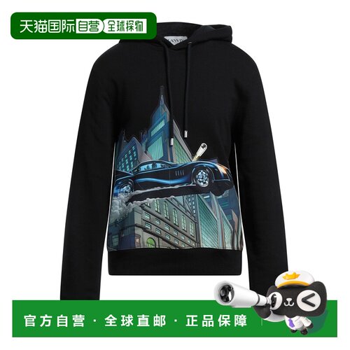 香港直邮Lanvin 朗雯 男士 连帽卫衣 black黑色 舒适时尚