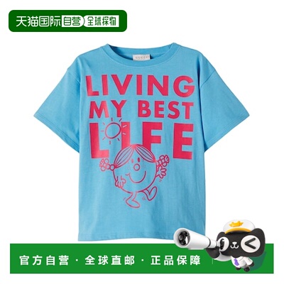 香港直邮Gucci 古驰 女童 x Mr. Men Little Miss 棉质针织T恤童