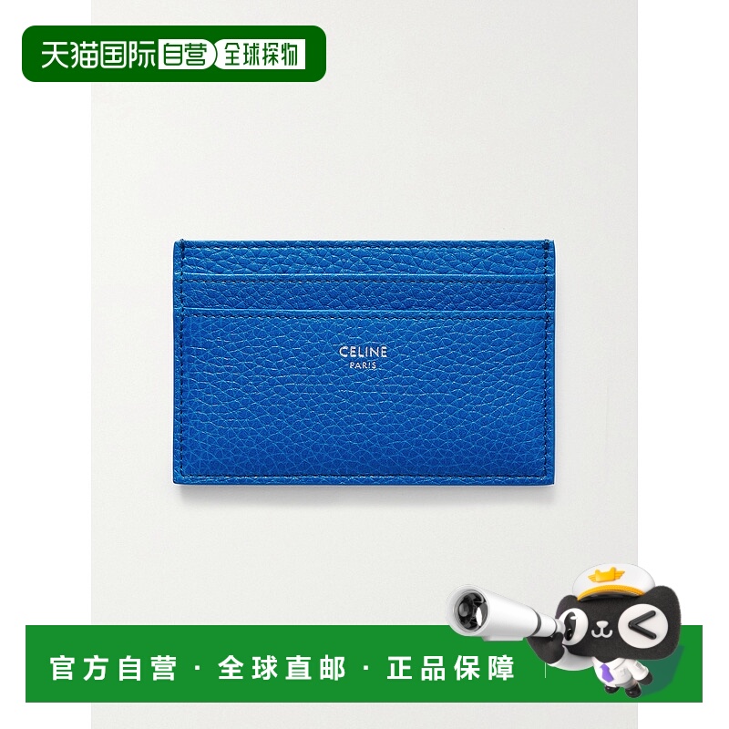 香港直邮Celine 思琳 男士 徽标印花全粒面皮革卡套 10N763GTH