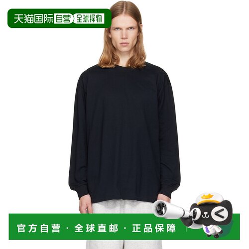 香港直邮SKIMS 男士 黑色 Heavyweight Cotton Relaxed 长袖 T恤
