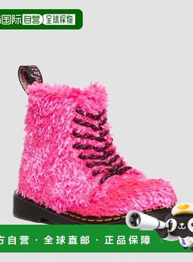 欧洲直邮DrMartens马丁大夫 1460 Pascal儿童Tinsel Fur皮革系带