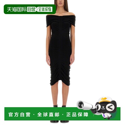 1h可退 香港直邮Alexander Wang 亚历山大 王 女士 褶饰连衣裙 1K