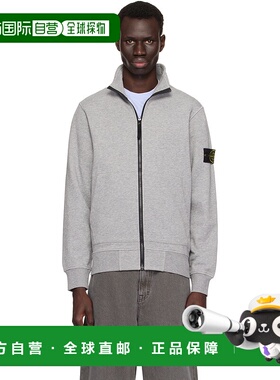 1h可退 香港直邮Stone Island 石头岛 男士 灰色纹章夹克 K1S1561