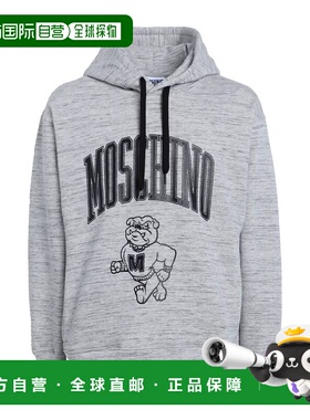 香港直邮Moschino 莫斯奇诺 男士 连帽运动衫 grey灰色 舒适时尚
