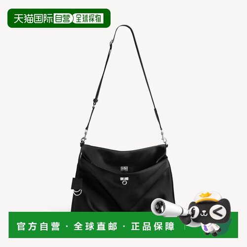 自营欧洲直邮Balenciaga巴黎世家 Rodeo男士黑色尼龙中号邮差包