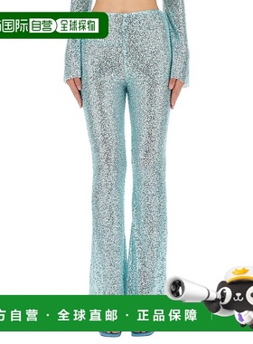 1h可退 香港直邮Self-Portrait 女士 钉珠长裤 PF23195PBLBLUE