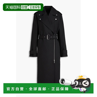 1h可退 香港直邮toteme 女士 棉质风衣 242WRO1583FB0102001BLACK