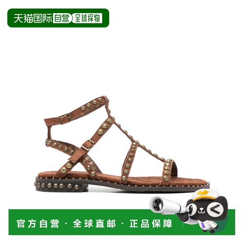 1h可退 香港直邮ASH 女士凉鞋 PRECIOUS06TAJBR SS2026 棕色 钉饰