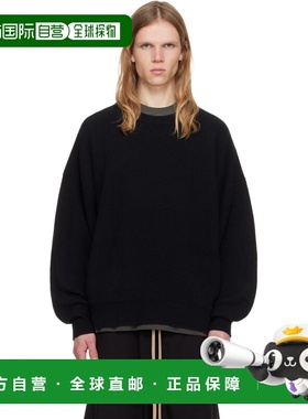 1h可退 香港直邮essentials fear of god 男士 黑色 Wool Rib Cre