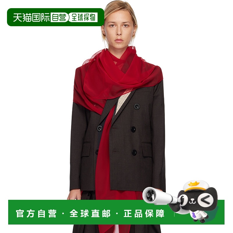 1h可退 香港直邮Sacai 女士 棕色 Suiting 西装外套 2508104