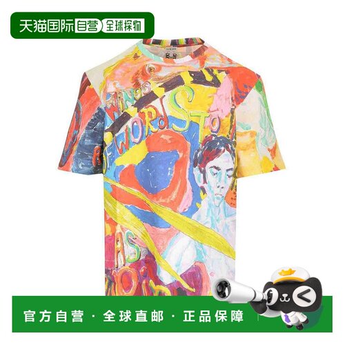 1h可退 香港直邮LOEWE 男士T恤 HSM1Y22J019990 AW2024 花色 图案
