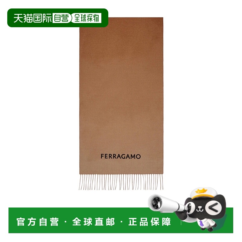 香港直邮Salvatore Ferragamo 徽标羊绒围巾 320796菲拉格慕