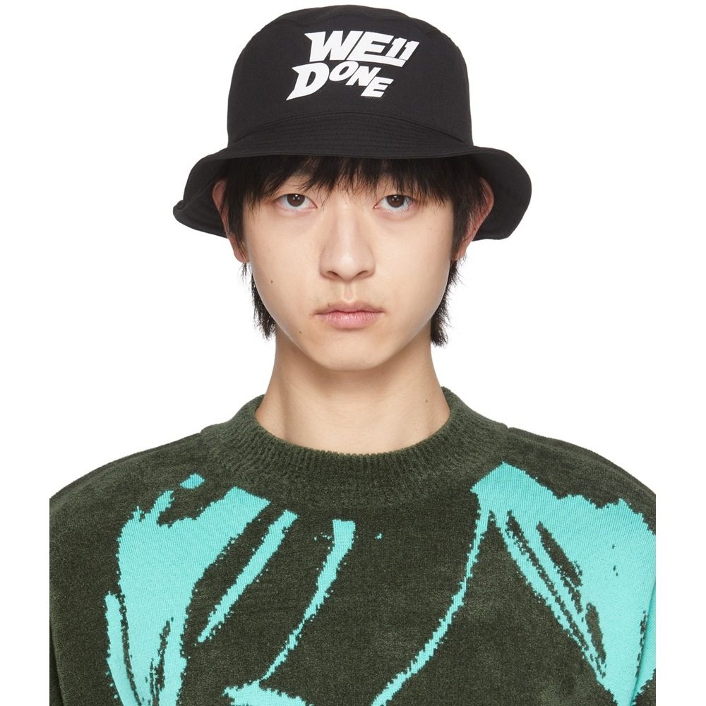 1h可退 香港直邮We11Done 男士 黑色 Basic Logo 渔夫帽 WDAH1224,服饰配件/皮带/帽子/围巾,帽子,淘宝优惠券,粉丝福利购,淘宝优惠卷