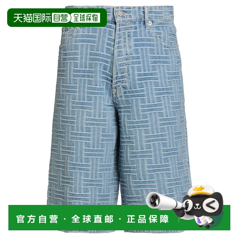 1h可退 香港直邮Kenzo 高田贤三 男士 牛仔短裤 blue蓝色 舒适时