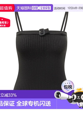 1h可退 香港直邮Courreges 罗纹针织背心 126MDE156FI0001性感