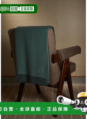 自营欧洲直邮Loro Piana 女士绿色羊绒围巾