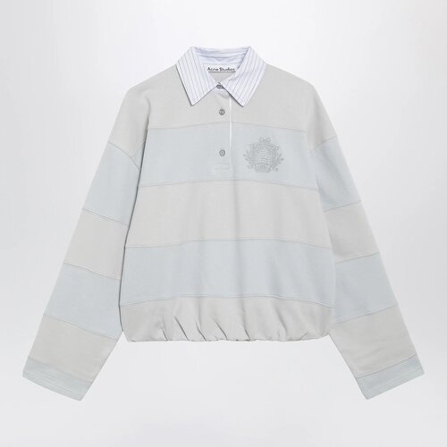 欧洲直邮ACNE STUDIOS 女士T恤 AI0190COAYG AW2026 浅蓝色条纹