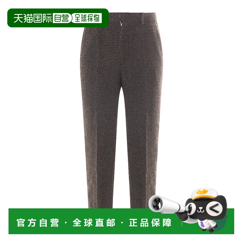 1h可退 香港直邮AURALEE 男士 深灰羊毛长裤 A25AP04LSGRAYBROWNH