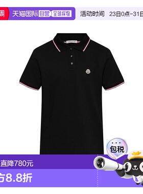 1h可退 香港直邮Moncler 盟可睐 男士 标志贴片Polo衫 L10918A703