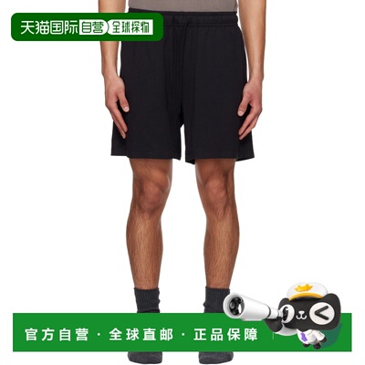 1h可退 香港直邮SKIMS 男士 黑色 Jersey Lounge Relaxed 短裤 BO