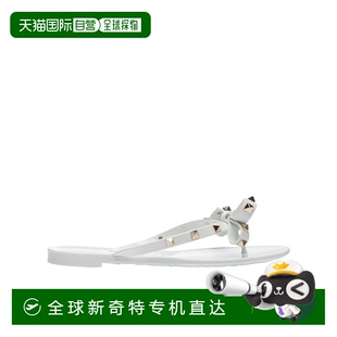 WS0 99新未使用 香港直邮Valentino ROCKSTUD铆钉镶嵌平底凉拖