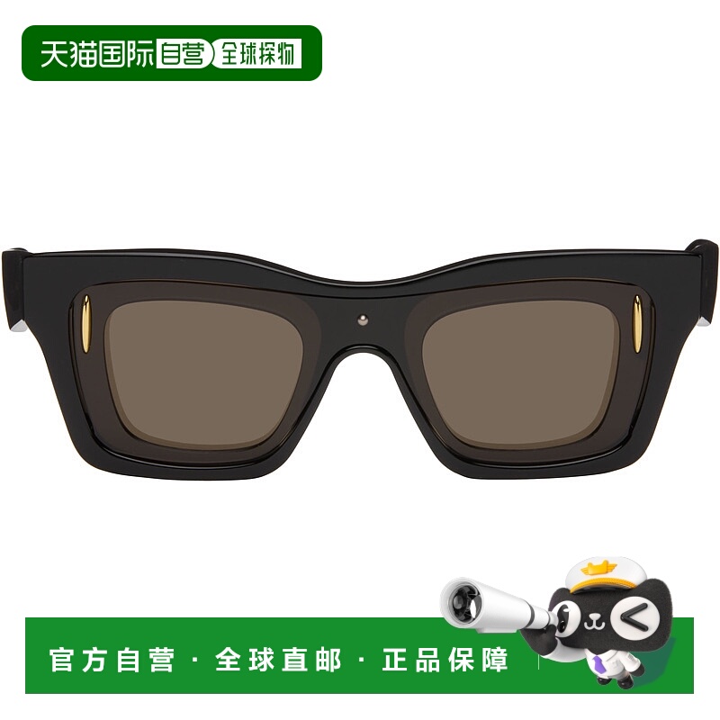 1h可退 香港直邮LOEWE 罗意威 男士 黑色 Signature 太阳镜 LW401