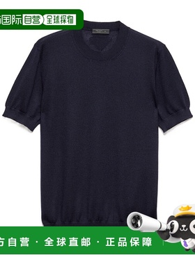 香港直邮Prada 短袖羊绒真丝毛衣 UMF05517ENSOOO针织普拉达